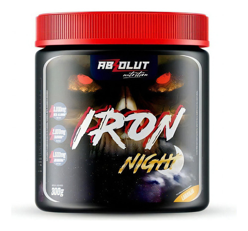 Pré Treino Iron Night 300g Absolut Suplemento Energia Noite