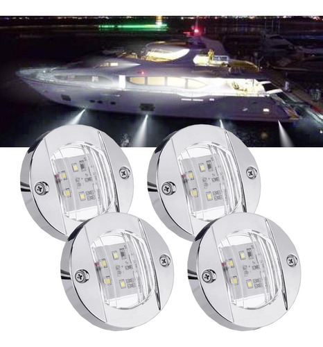 Ficbox 4 Luces Led Para Interior De Barco, Tira De Luz Marin