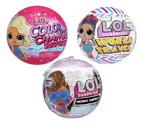 Lol Surprise 3 Pack Color Change World Travel Winter Chill