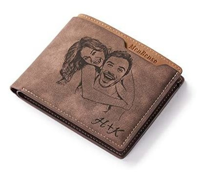 Cartera Personalizada Para Hombres Con Foto Grabada, Vg8dy