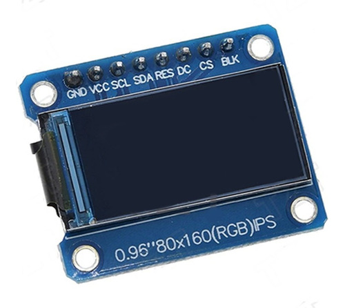 Pantalla Full Color Tft De 0,96  Spi, St7735 Ic 80x160