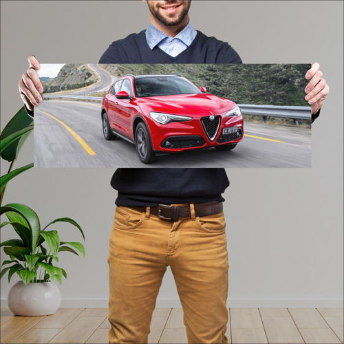 Cuadro 30x80cm Auto 2018 Alfa Romeo Stelvio Au 7 409