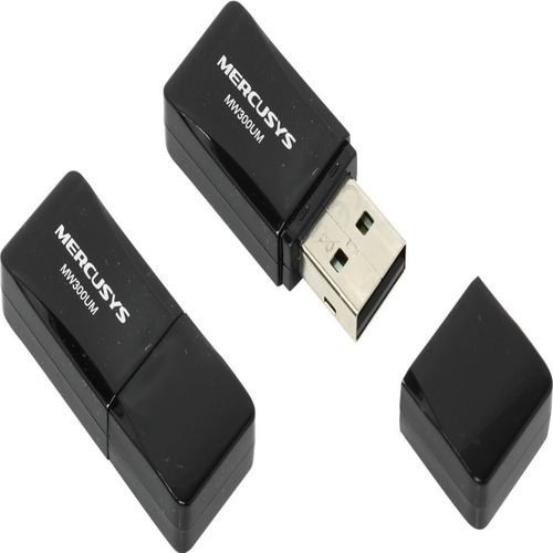 Imagem 2 de 4 de Adaptador Mercusys Mini N300 Mw300um