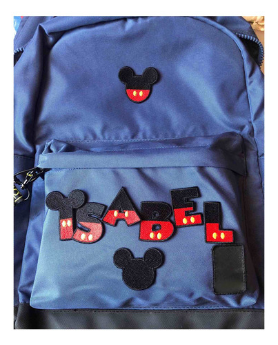 Parche Mickey Mouse Bordado Pack De 8 Letras Arma Tu Nombre