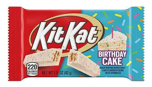 Kit Kat Birthday Cake Chocolate Blanco Pastel Importación El