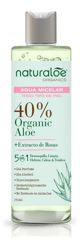 Agua Micelar Organic Aloe 5en1 250ml Naturaloe Organics