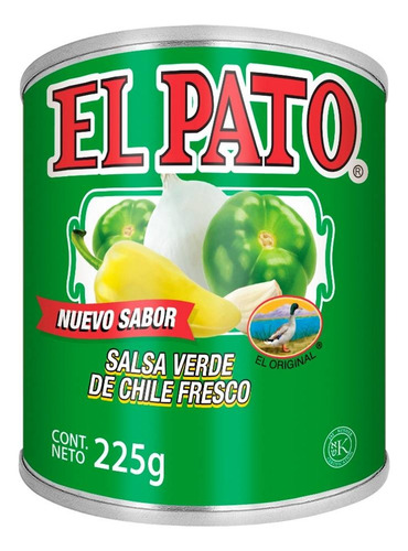 Salsa Verde El Pato De Chile Fresco 225 G