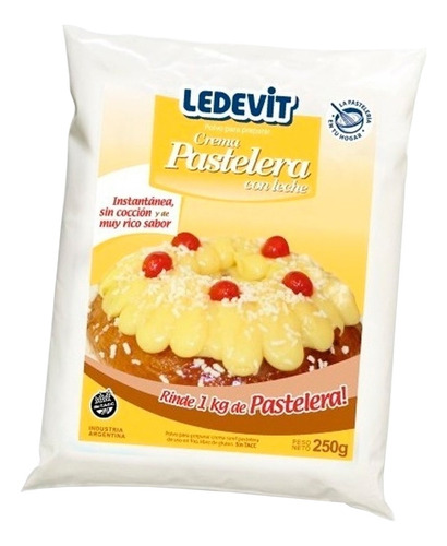 Premezcla Crema Pastelera Ledevit X 250g Sin Tacc