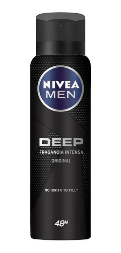 Imagen 1 de 1 de Nivea Desodorante Men Deep Original Spray X 150 Ml