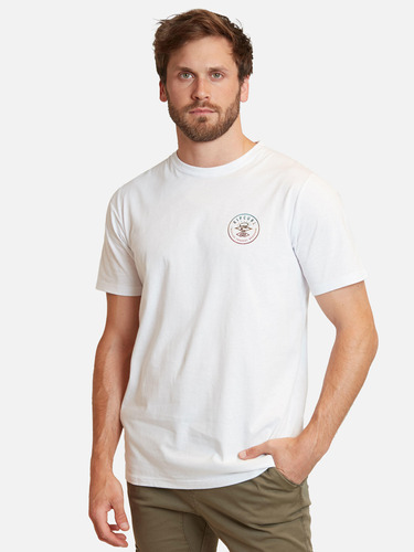 Polera Made For The Search Tee Blanco Hombre Rip Curl