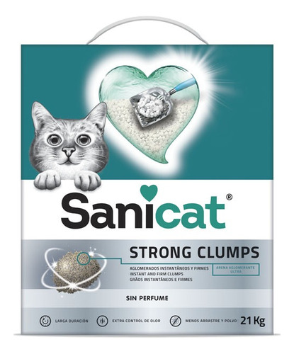 Arena Sanitaria Para Gatos Sanicat Strong 7kg+salsa Racionya