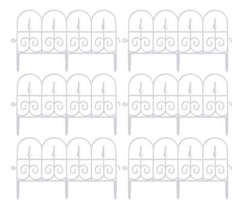 Paneles De Plástico Para Patio, 6 Bordes De Estacas, Resiste