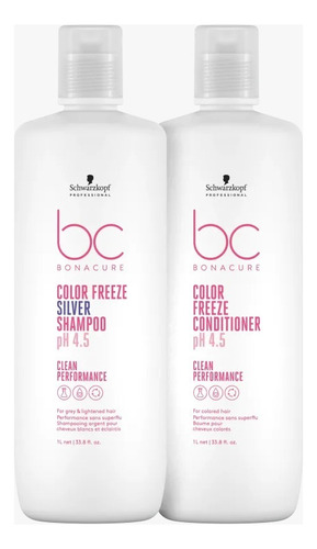 Schwarzkopf Color Freeze Silver Shampoo +condicionador Litro