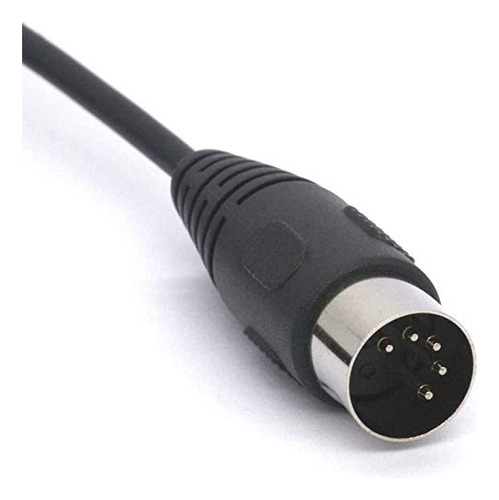 Piihusw Cable Midi, 3,5 Mm 1/8 Pulgadas Trs Estéreo Macho A 5 Pines Din Plug Cable Convertidor Cable De Audio (1,5 M)
