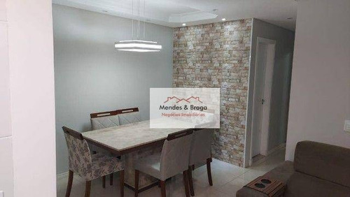 Imagem 8 de 20 de Flex Guarulhos Apartamento Com 2 Dormitórios À Venda, 60 M² Por R$ 355.000 - Vila Galvão - Guarulhos/sp - Ap2777