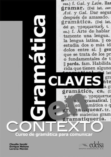 Libro Gramática En Contexto - Jacobi, Claudia/melone, Enriq