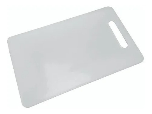 Tabla Picar Grande Plástico Color Blanco