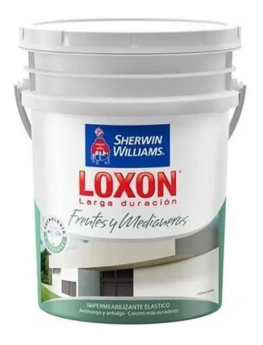 Loxon Latex 20 Lts Blanco Sherwin Exterior Impermeabilizante