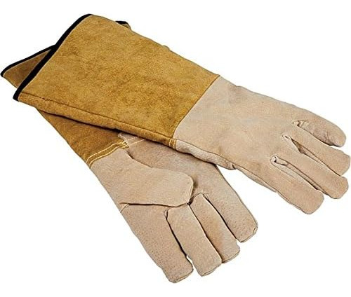 Guantes De Cuero Chimenea 16? - Piel De Cerdo Extrala...