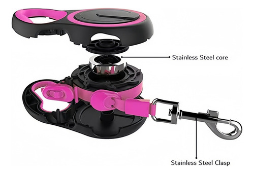 Coleira De Cachorro Retrátil Automática 3m Para Caminhar