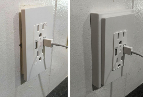 Extensor De Caja De Superficie Poco Profunda Blanco 2 Piezas