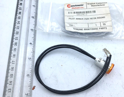 Garland Pilot Light, Round, Amber 250v G01296-2 New Aac