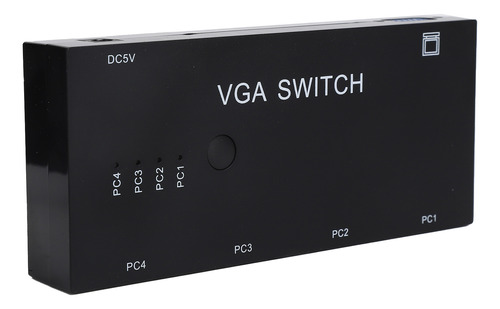 Convertidor De Vídeo Vga Splitter Er De 4 Entradas Y 1 Salid