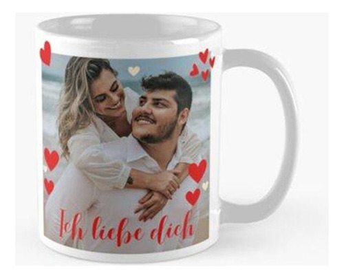 Taza Ich Liebe Dich Cojín De San Valentín Personalizado Alem