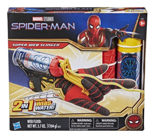 Lanza Telarañas Hasbro Marvel Spiderman Spider Lanza Agua