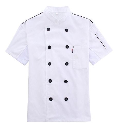 Chaqueta Chef Mujer Manga Corta Cook Chic Cooking Work