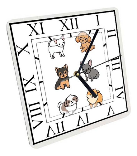 Reloj Madera Brillante Pared Y Mesa Dibujos De Animales A75