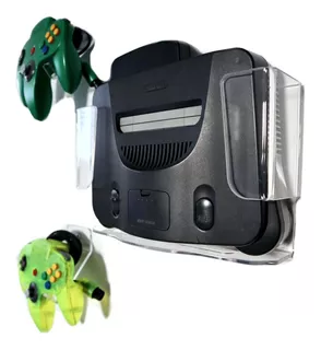 Soporte N64 Base Repisa Nintendo 64 + 2 Soportes De Control