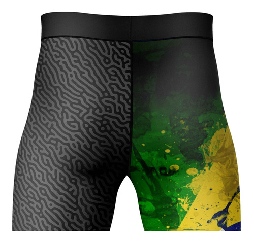 Imagem 4 de 4 de Calça Fitness Compressão Bandeira Brasil Combate Camuflado