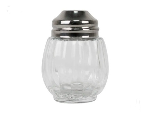 Pimientero De Vidrio 50 Ml Tapa Acero 12 Piezas