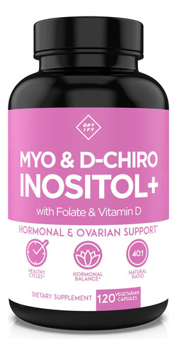 Optify Suplemento Inositol 40:1 2000mg 120 Cápsulas