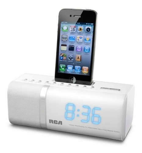 Radio Reloj Docking iPhone 4-4s Rca Rp300gi Gris -segunda-