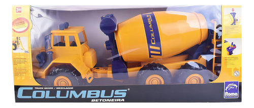 Vehículo Camión De Construcción Mezclador 75cm Color Amarillo