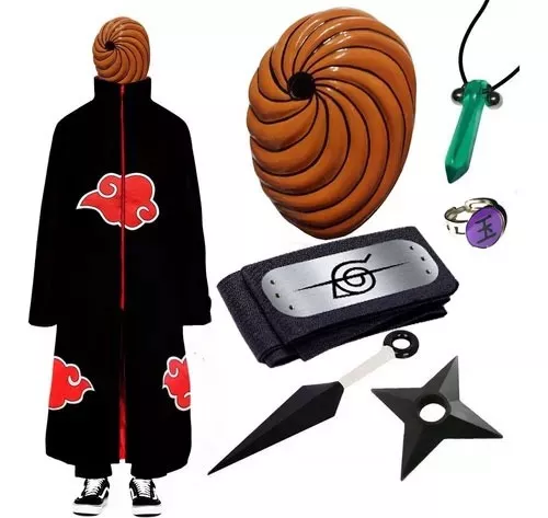 Máscara Obito Uchiha Acessório Prime Anime Naruto