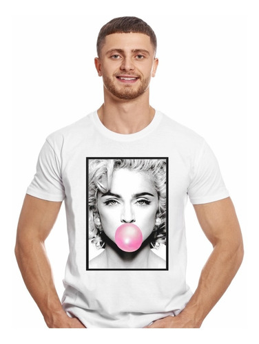 Polera Madonna Bubble Gum Pop Impresión Directa