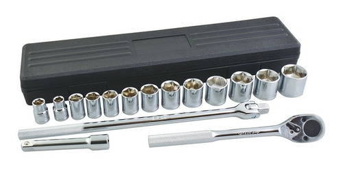 Kit De Dados, Matraca Y Maneral De 1/2'' Estándar Foy® 16pzs