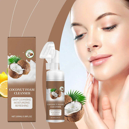 Un Limpiador Facial En Espuma De Coco De 100 Ml Que Limpia S