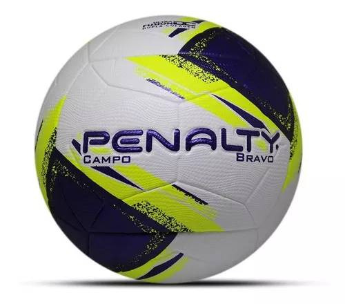 Bola de futebol Penalty Campo Bravo XXIII nº 5 Unidade x 1 unidades  cor amarelo e azul