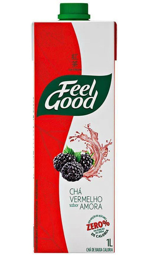 Chá Vermelho E Amora Feel Good Zero Açúcar 1l 1000ml