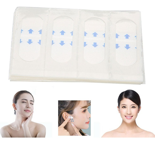 1 Caja De Pegatinas De Estiramiento Facial Impermeables