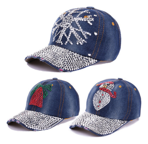 Paquete De 3 Gorras De Béisbol De Vaquero Navideño