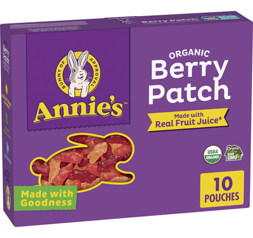 Snacks Orgánicos De Frutas Con Sabor A Conejo Sin Gluten 200