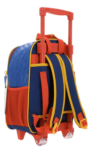 Mochila Chenson Ruedas Preescolar Kinder Mario Bros Veloz