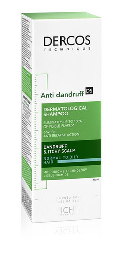 Vichy Shampoo Dercos Anticaspa 200 Ml Cabello Normal A Gras