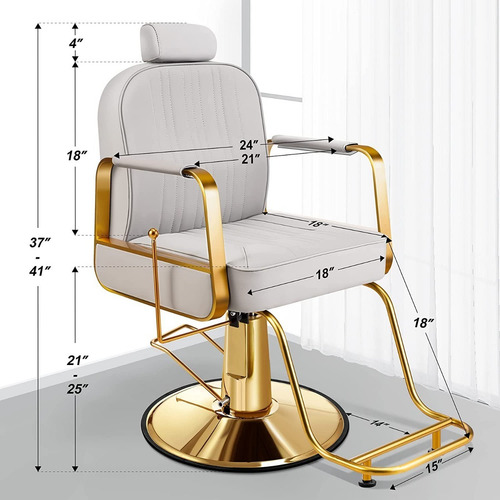 Imagen 6 de 9 de Silla Para Peluqueria / Estilistas / Reclinable /solo Envios