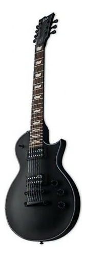 Guitarra elétrica LTD EC Series EC-257 eclipse de mogno black satin satin com diapasão de jatobá assado